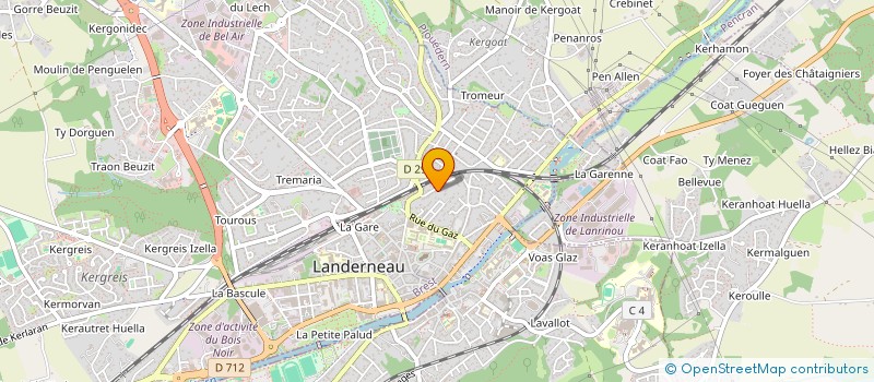 localisation de l'entreprise SCI SAINT LOUIS  LANDERNEAU