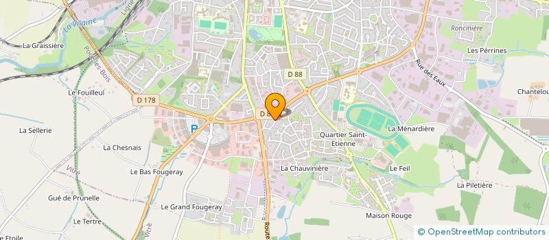 localisation de l'entreprise SCI SAINT LOUIS  VITRE