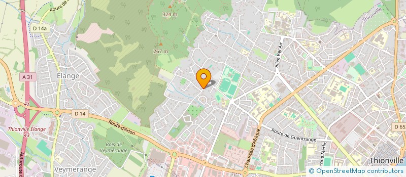 localisation de l'entreprise SCI SAINT LOUIS  THIONVILLE