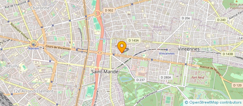 localisation de l'entreprise SCI SAINT LOUIS à VINCENNES