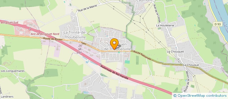 localisation de l'entreprise SCI SAINT LOUIS  SAINT-OUEN-DE-THOUBERVILLE