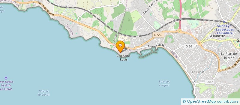 localisation de l'entreprise SCI SAINT LOUIS à SAINT-CYR-SUR-MER
