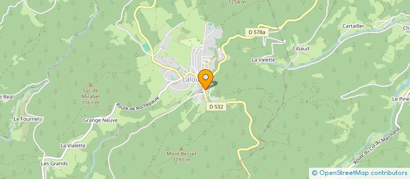 localisation de l'entreprise SCI SAINT LOUIS  LALOUVESC