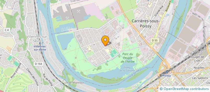 localisation de l'entreprise SCI SAINT LOUIS  CARRIERES-SOUS-POISSY