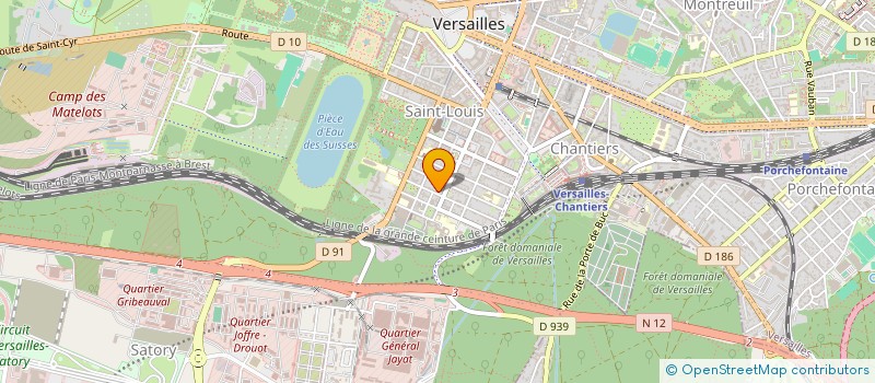 localisation de l'entreprise SCI SAINT LOUIS AVENIR à VERSAILLES