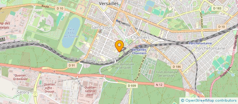 localisation de l'entreprise SCI SAINT LOUIS STUDIOS à VERSAILLES