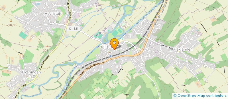 localisation de l'entreprise SCI SAINT LOUP  ZILLISHEIM