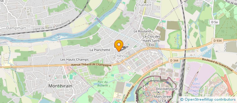 localisation de l'entreprise SCI SAINT LOUP  MAGNY-LE-HONGRE