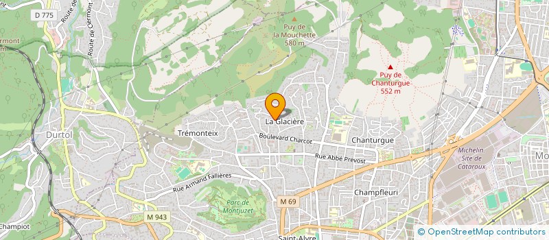 localisation de l'entreprise SCI SAINT-LOUP  CLERMONT-FERRAND