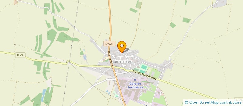 localisation de l'entreprise SCI SAINT LOUP  SERMAISES