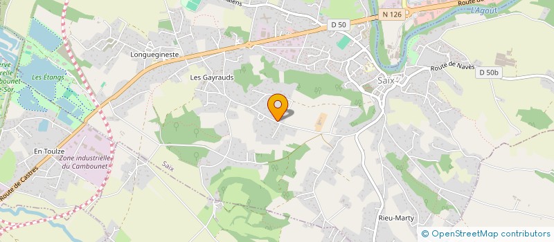 localisation de l'entreprise SCI SAINT LUC  SAIX