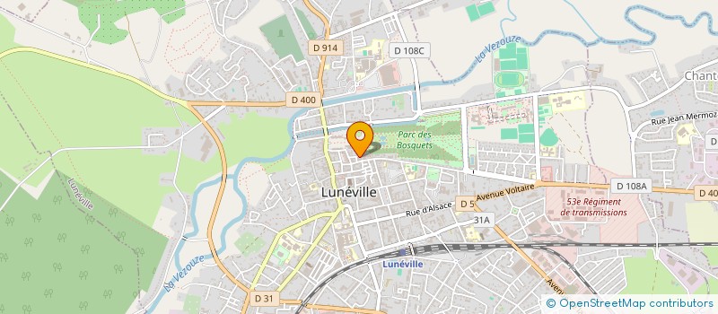 localisation de l'entreprise SCI SAINT-LUC  LUNEVILLE