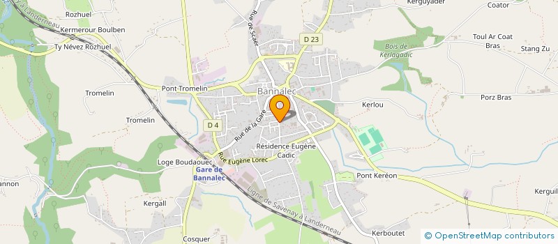 localisation de l'entreprise SCI SAINT LUCAS  BANNALEC