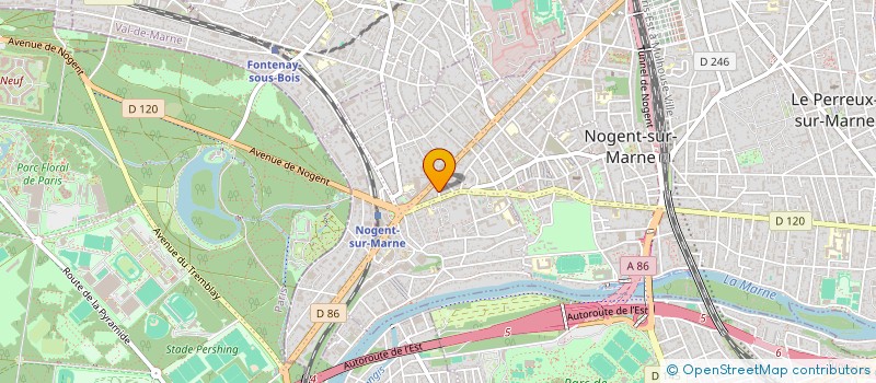 localisation de l'entreprise SCI SAINT-MACAIRE  NOGENT-SUR-MARNE