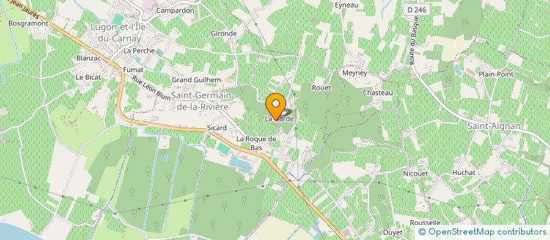 localisation de l'entreprise SCI SAINT MAGNE  SAINT-GERMAIN-DE-LA-RIVIERE