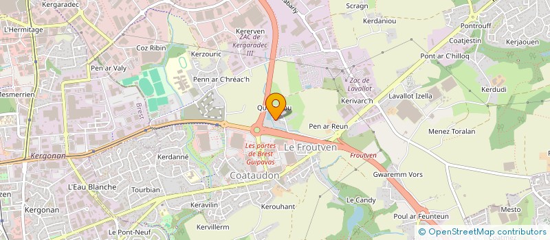 localisation de l'entreprise SCI SAINT MALO  GUIPAVAS