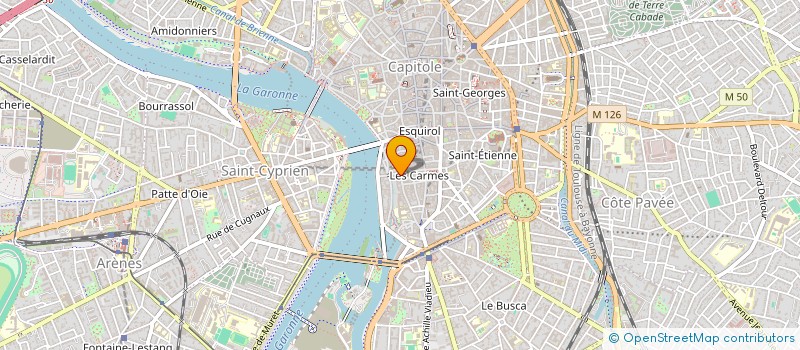 localisation de l'entreprise SCI SAINT MAMET  TOULOUSE