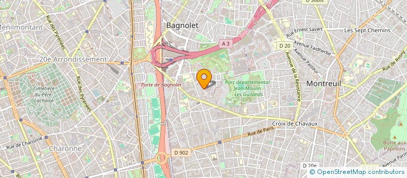 localisation de l'entreprise SCI SAINT MANDE à BAGNOLET