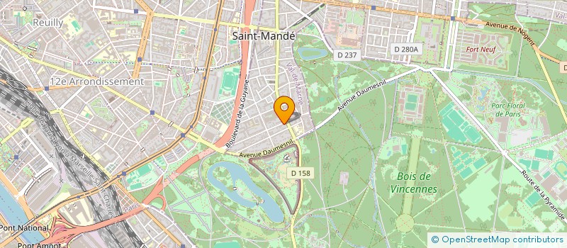 localisation de l'entreprise SCI SAINT MANDE à SAINT-MANDE