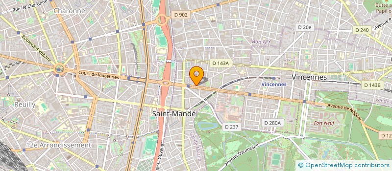 localisation de l'entreprise SCI SAINT MANDE à VINCENNES
