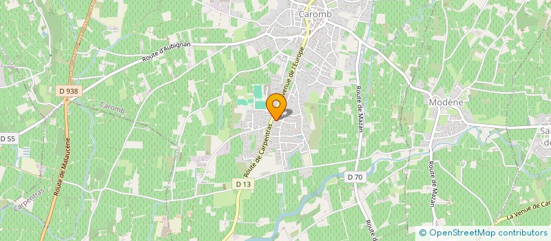 localisation de l'entreprise SCI SAINT MARC  CAROMB