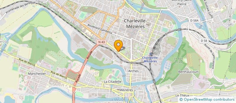 localisation de l'entreprise SCI SAINT-MARCEAU à CHARLEVILLE-MEZIERES