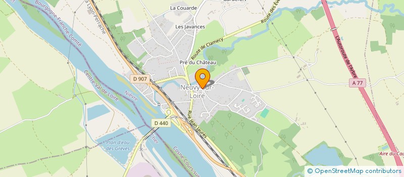 localisation de l'entreprise SCI SAINT MARCEAU à NEUVY-SUR-LOIRE