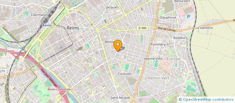 localisation de l'entreprise SCI SAINT MARCEAUX 17  REIMS