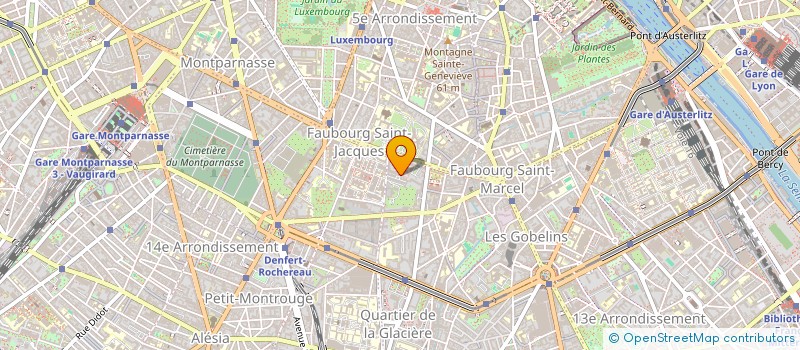 localisation de l'entreprise SCI SAINT-MARCEL - MORILLONS  PARIS