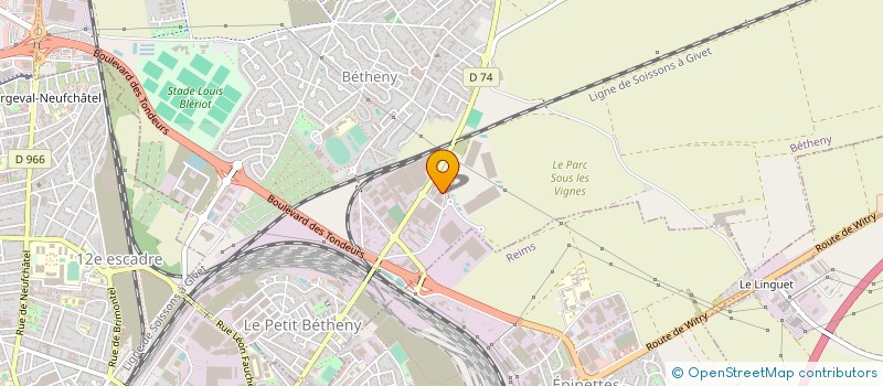 localisation de l'entreprise SCI SAINT-MARS LOGISTIQUE  BETHENY