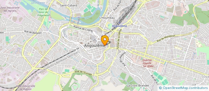 localisation de l'entreprise SCI SAINT MARTIAL à ANGOULEME