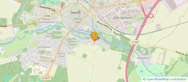 localisation de l'entreprise SCI SAINT-MARTIN  SENLIS