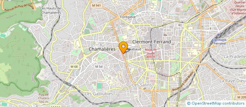 localisation de l'entreprise SCI SAINT-MARTIN  CLERMONT-FERRAND