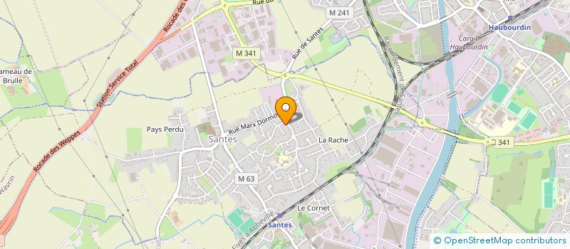 localisation de l'entreprise SCI SAINT MARTIN  SANTES