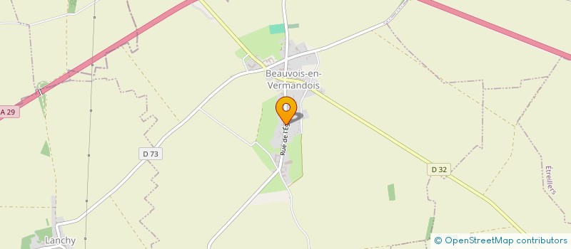 localisation de l'entreprise SCI SAINT MARTIN  BEAUVOIS-EN-VERMANDOIS