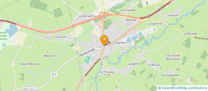 localisation de l'entreprise SCI SAINT MARTIN  GOUZON