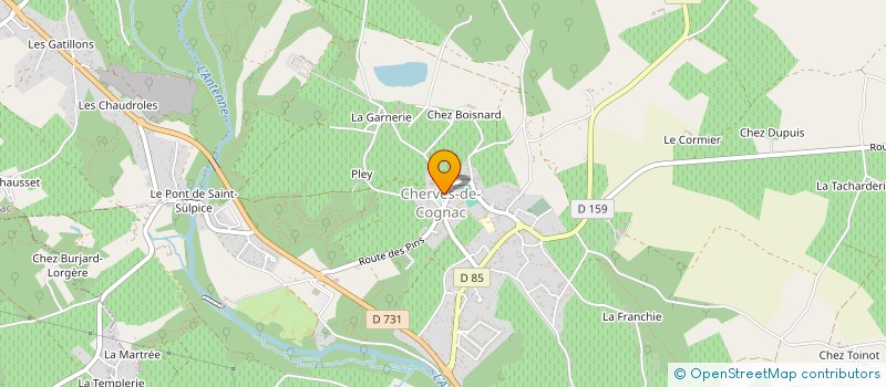 localisation de l'entreprise SCI SAINT MARTIN  VAL-DE-COGNAC