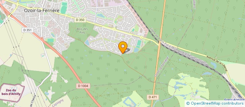 localisation de l'entreprise SCI SAINT MARTIN  OZOIR-LA-FERRIERE