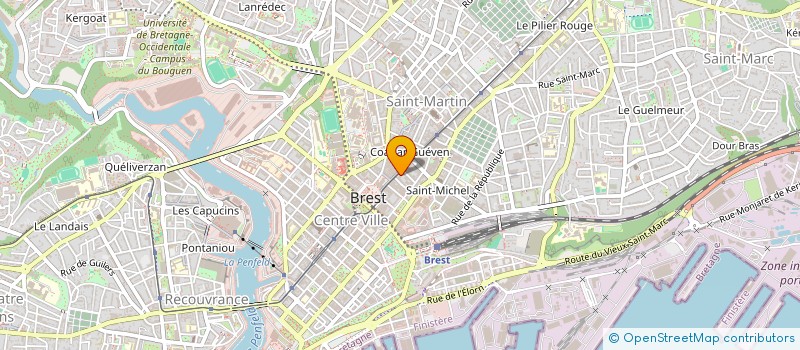 localisation de l'entreprise SCI SAINT MARTIN  BREST