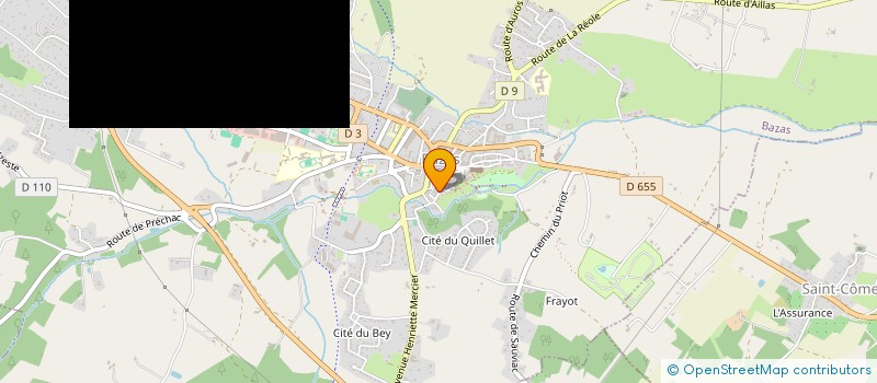 localisation de l'entreprise SCI SAINT MARTIN  BAZAS