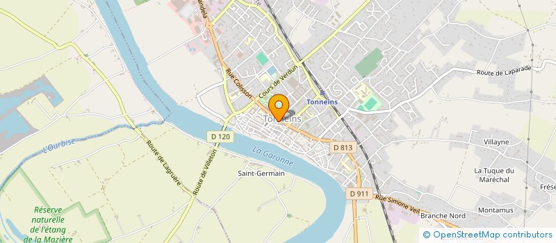 localisation de l'entreprise SCI SAINT MARTIN  TONNEINS