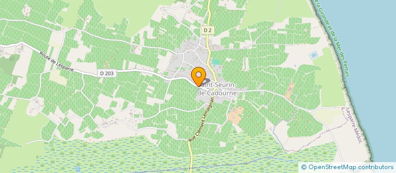 localisation de l'entreprise SCI SAINT MARTIN  SAINT-SEURIN-DE-CADOURNE
