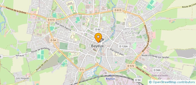 localisation de l'entreprise SCI SAINT MARTIN  BAYEUX