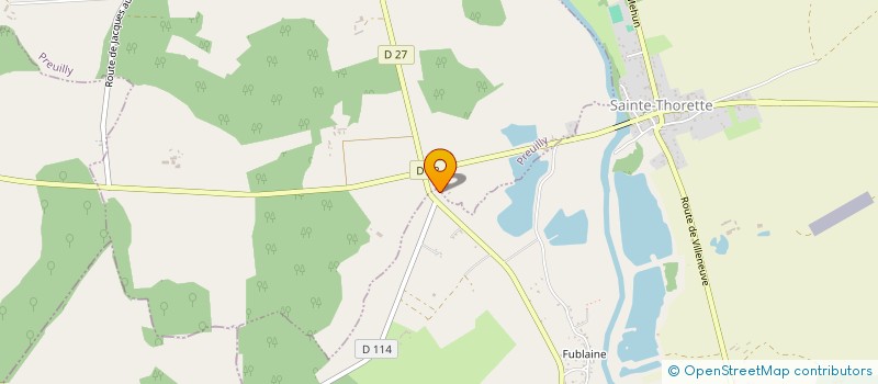 localisation de l'entreprise SCI SAINT MARTIN  PREUILLY