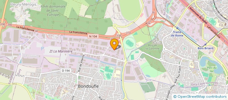 localisation de l'entreprise SCI SAINT MARTIN  BONDOUFLE