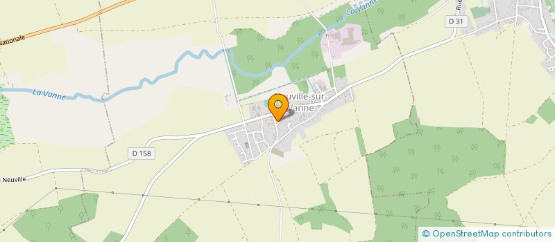 localisation de l'entreprise SCI SAINT MARTIN  NEUVILLE-SUR-VANNE