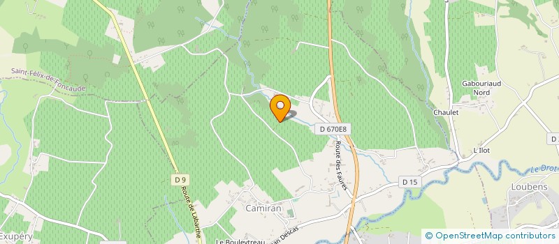 localisation de l'entreprise SCI SAINT MARTIN  CAMIRAN