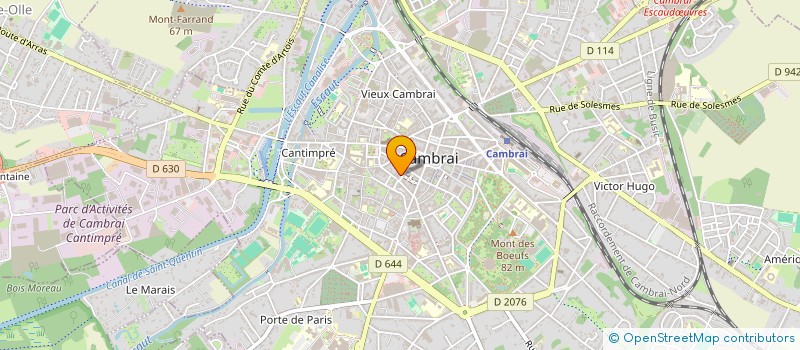 localisation de l'entreprise SCI SAINT MARTIN  CAMBRAI