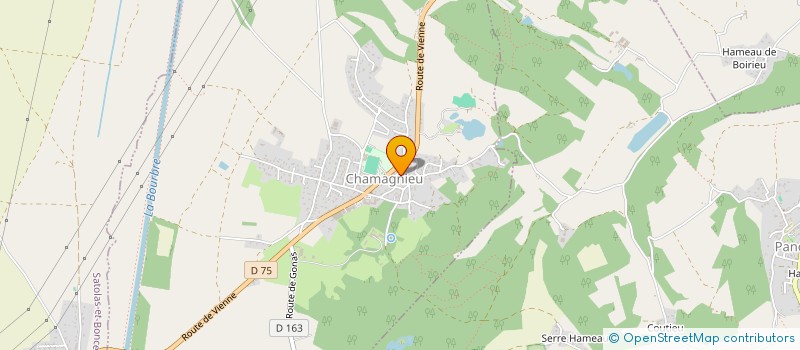 localisation de l'entreprise SCI SAINT MARTIN  CHAMAGNIEU