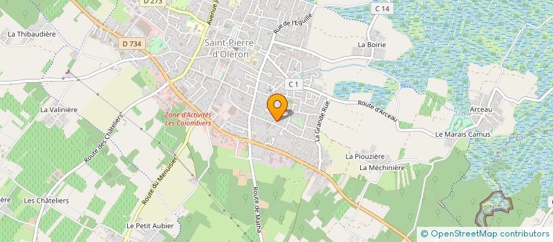 localisation de l'entreprise SCI SAINT MARTIN  SAINT-PIERRE-D'OLERON